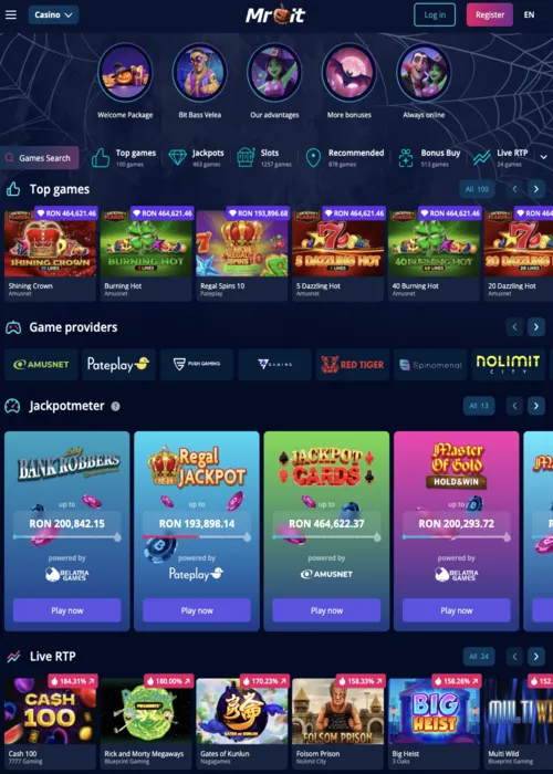 Spielhalle Slots Sammlung digital Mr Bit Casino